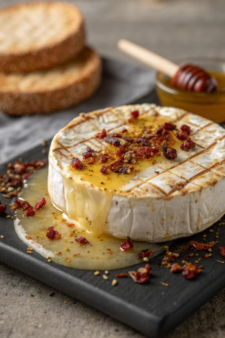 brie rôti, fromage chaud, apéritif automne créatif façon brunch
