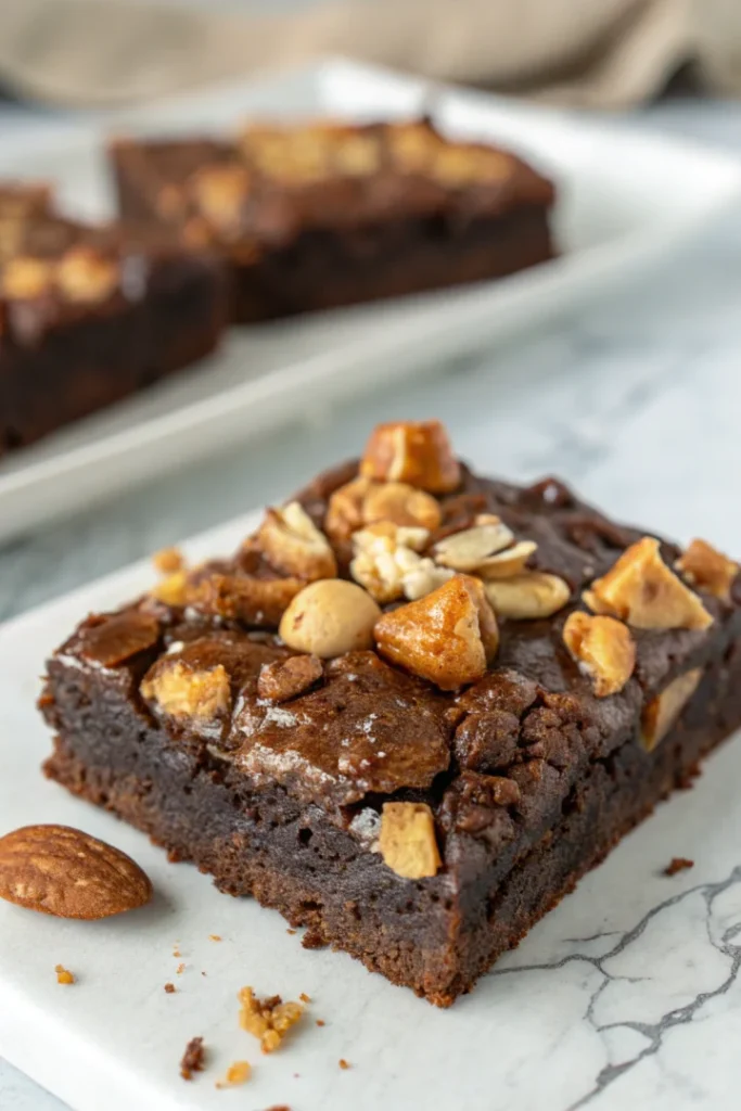 Brownie aux noix caramélisées