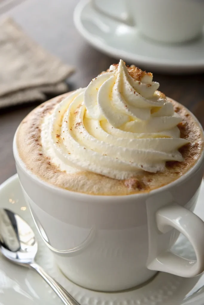 Cappuccino mousseux à la vanille