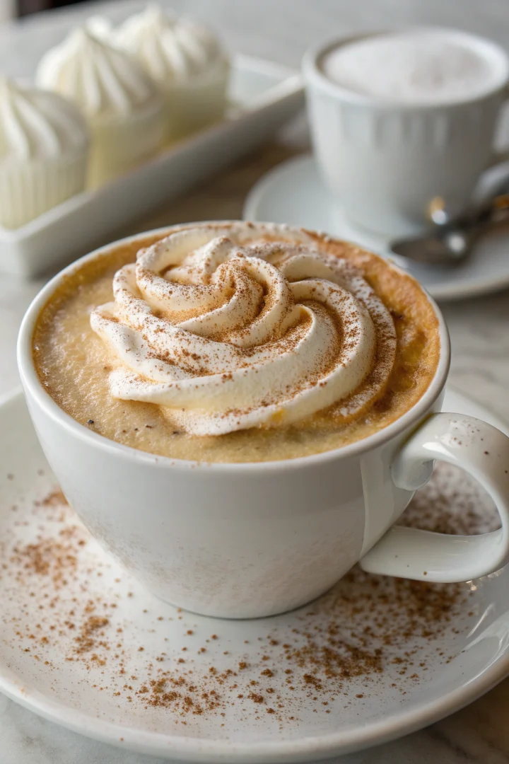 cappuccino, vanille, café, mousseux recette croustillante et plus saine