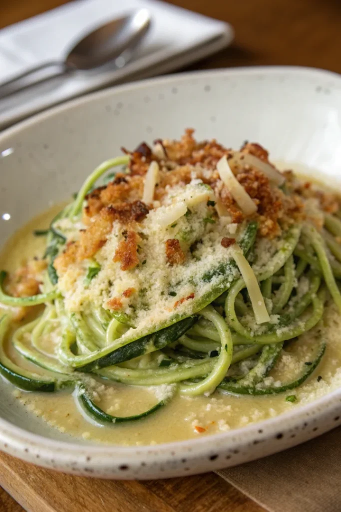Courge spaghetti gratinée au parmesan façon bistrot