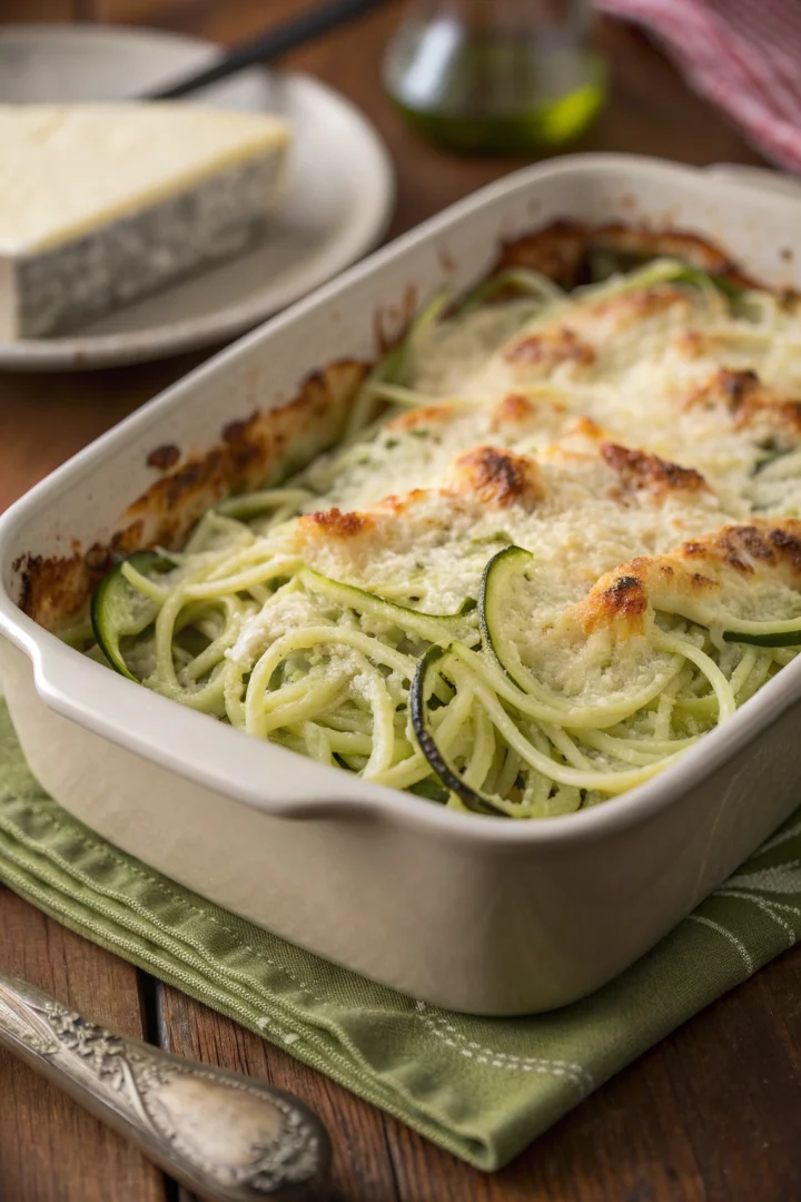 courge spaghetti, gratin, parmesan, veggie