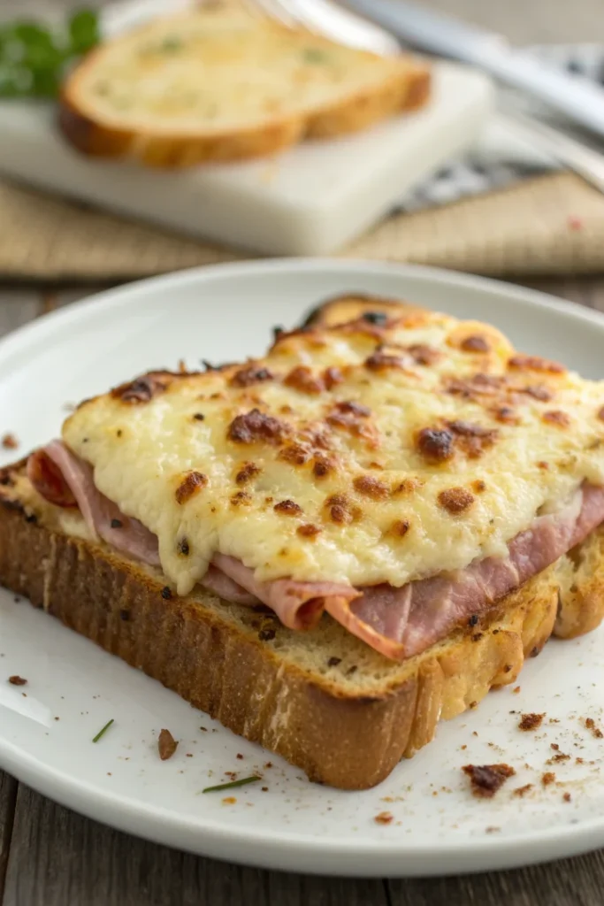 Croque-monsieur gratiné classique