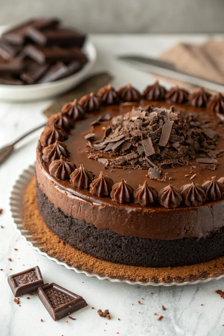 Gâteau au chocolat fondant français