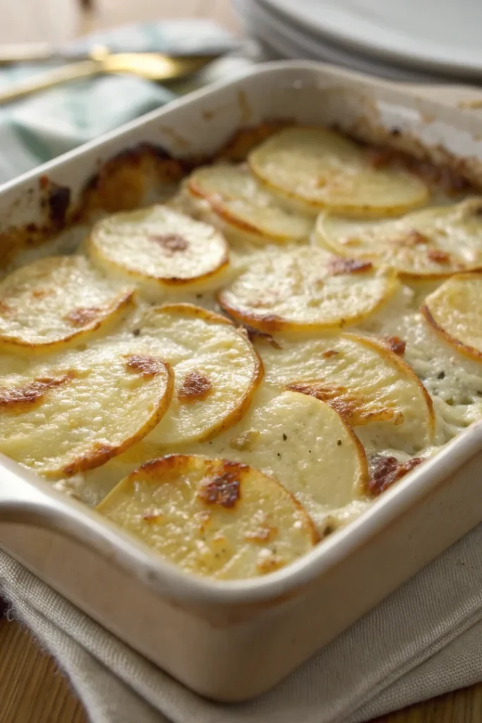 Gratin de pommes de terre à la crème et au fromage