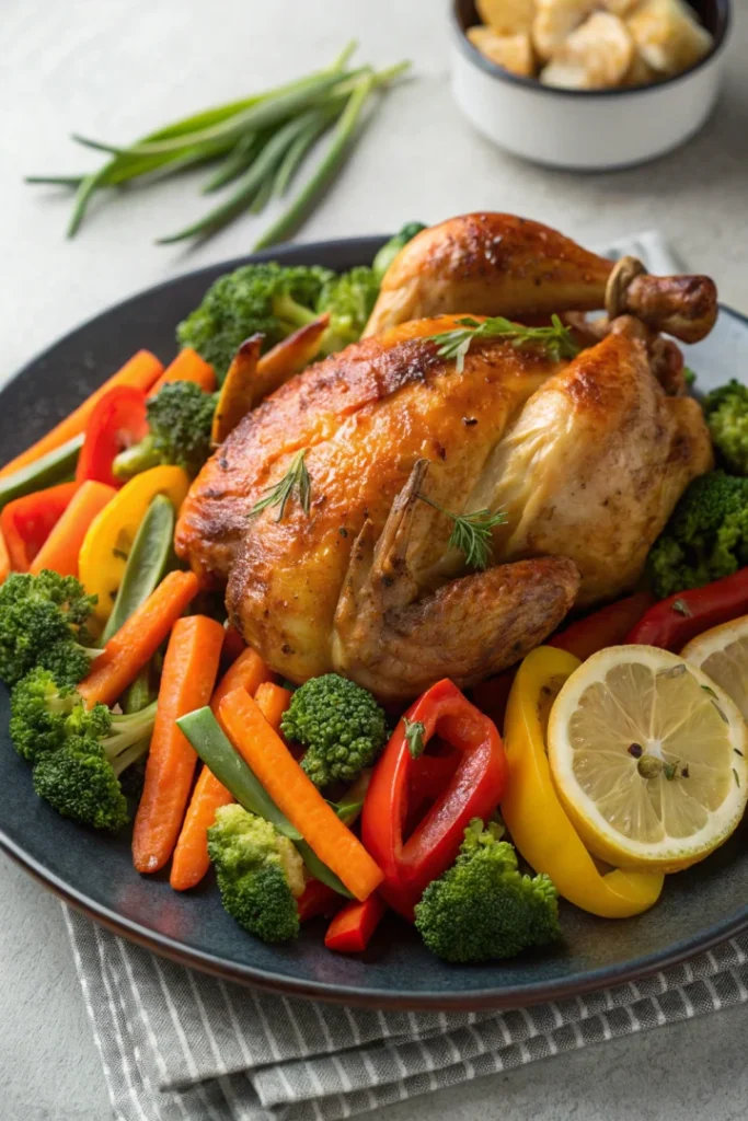 Idée repas du soir : poulet rôti et légumes en 30 minutes