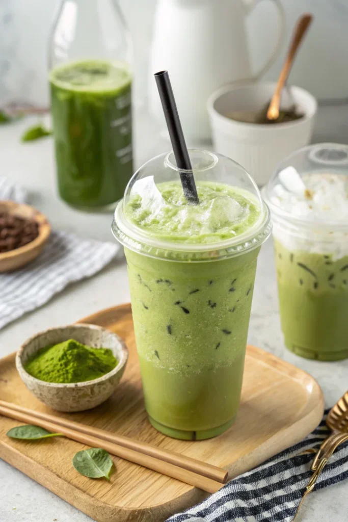 Matcha glacé maison : boisson énergisante et rafraîchissante