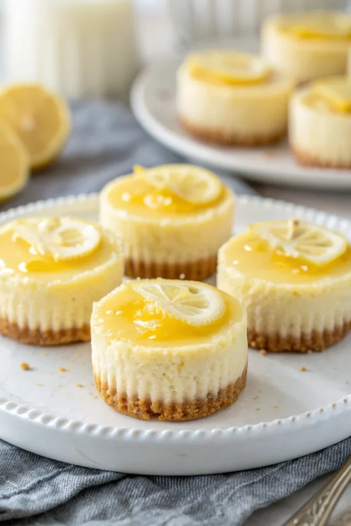 Mini cheesecakes légers au citron