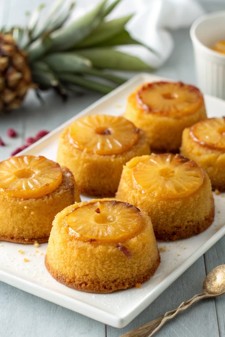 gâteau ananas, dessert rétro, brunch, meal planning créatif façon brunch