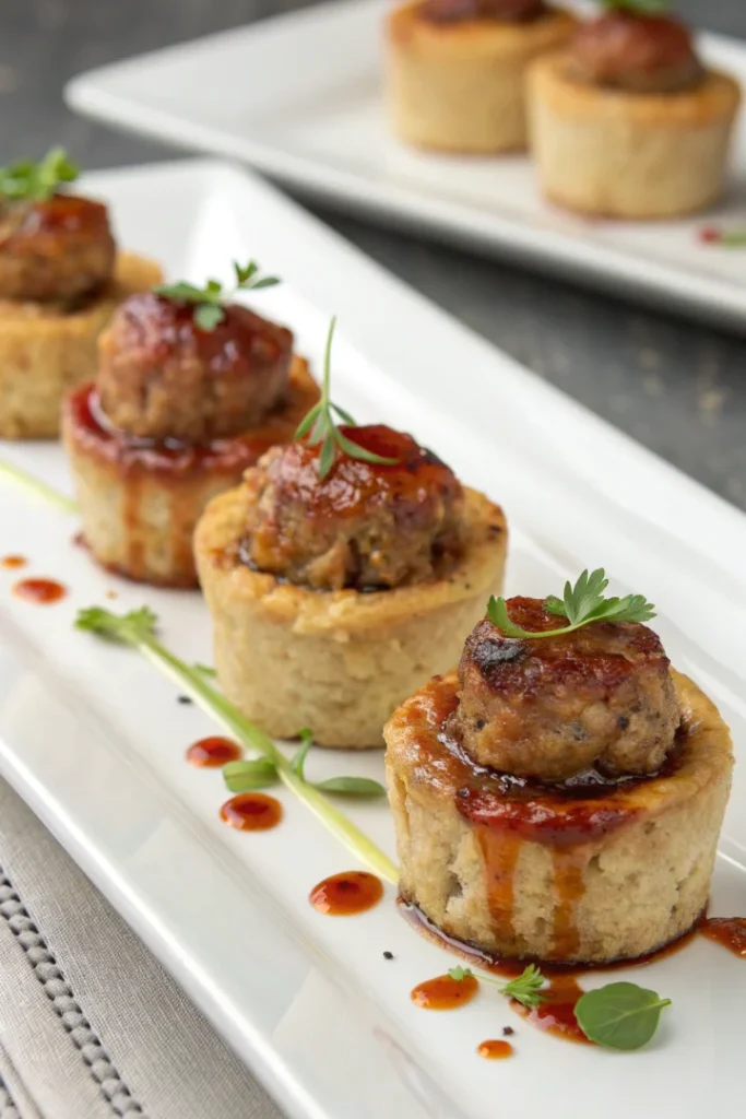 Mini meatloaf gourmets en portions individuelles
