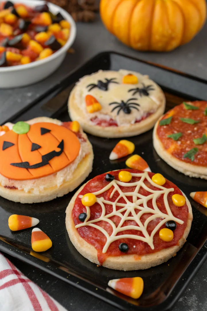 pizzas, Halloween, apéritif, snack créatif façon brunch