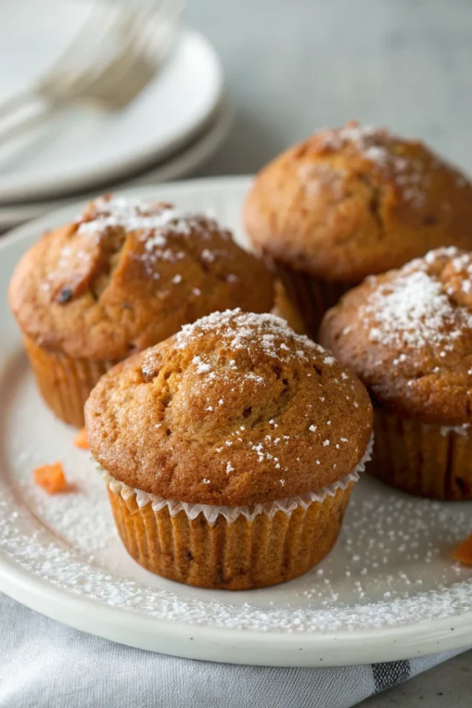 Muffins moelleux aux carottes et aux épices