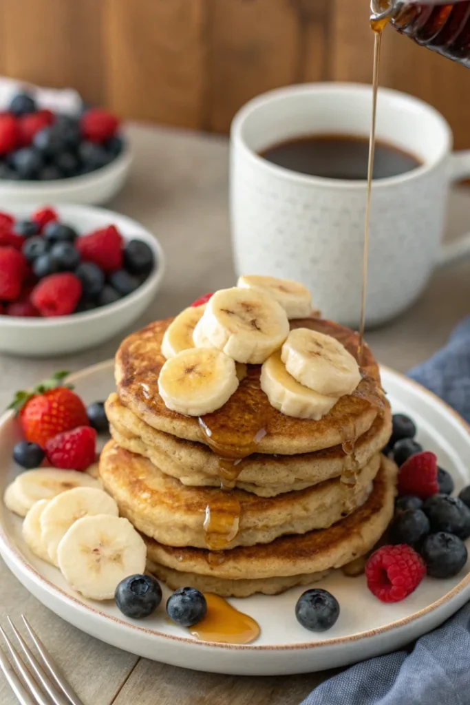 Pancakes à la Banane Sans Gluten : petit-déjeuner moelleux, healthy et facile à préparer pour ton meal planning du matin