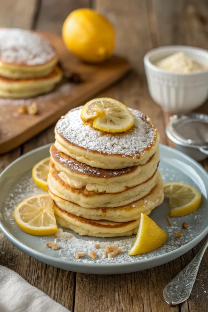 Pancakes au citron et à la ricotta : douceur sucrée pour le brunch