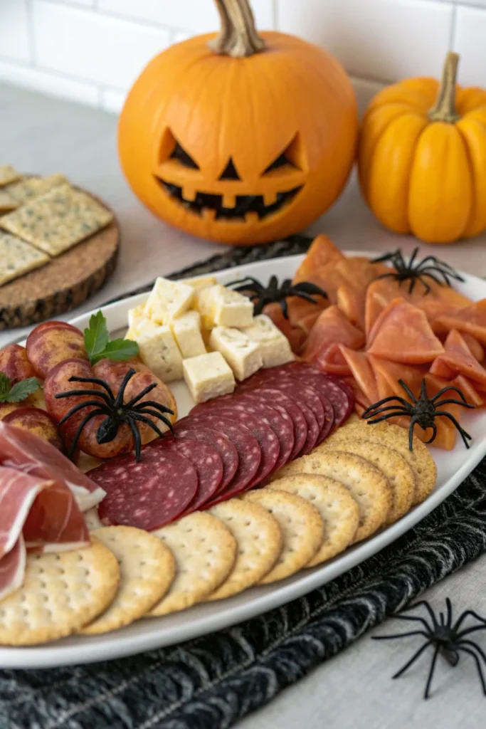 Plateau apéritif Halloween revisité en charcuterie fine