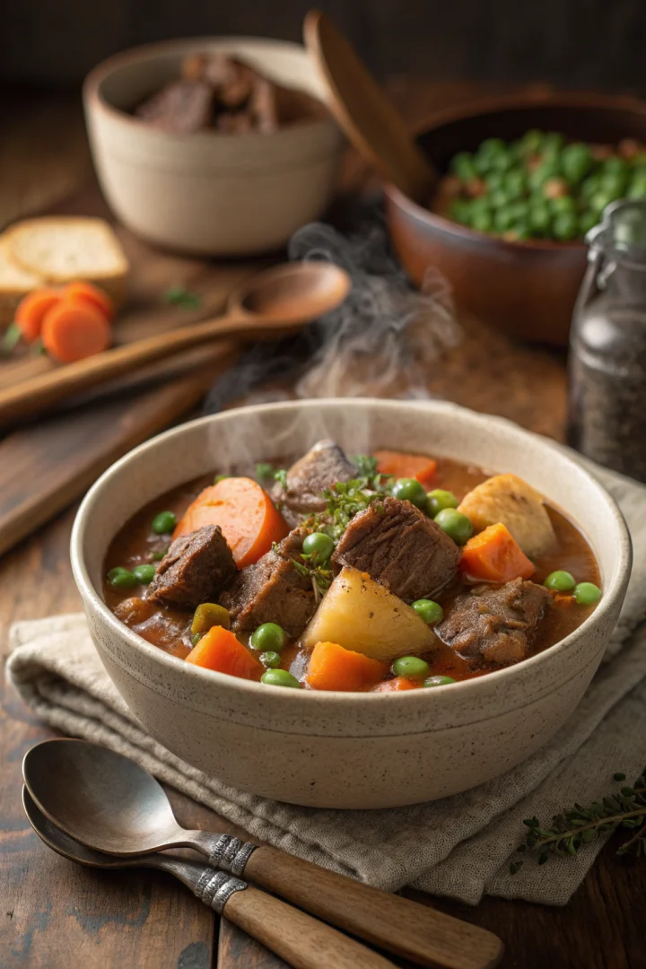 ragoût, bœuf, hiver, réconfort recette croustillante et plus saine