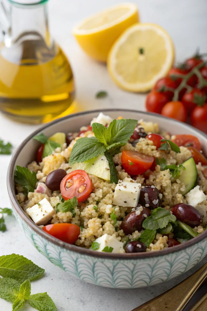 salade de quinoa, recette healthy, lunch équilibré, meal planning créatif façon brunch