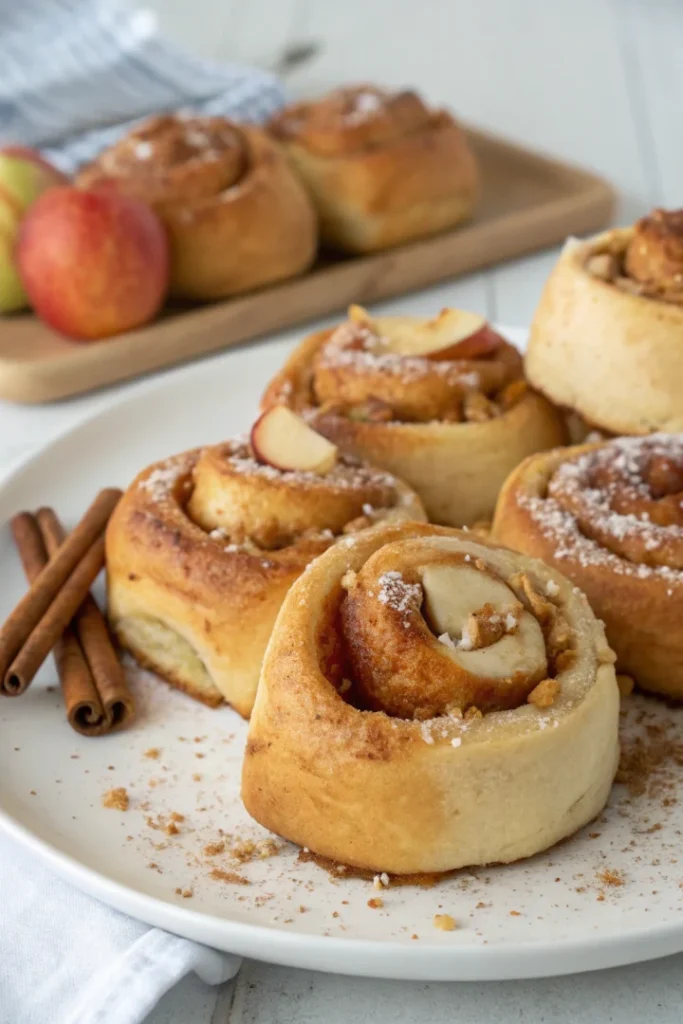 Roulés briochés pomme-cannelle (Cinnamon Rolls à la française)