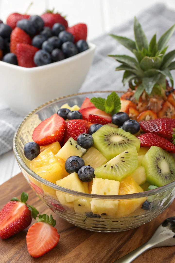 salade, fruits, frais, vitaminé recette croustillante et plus saine