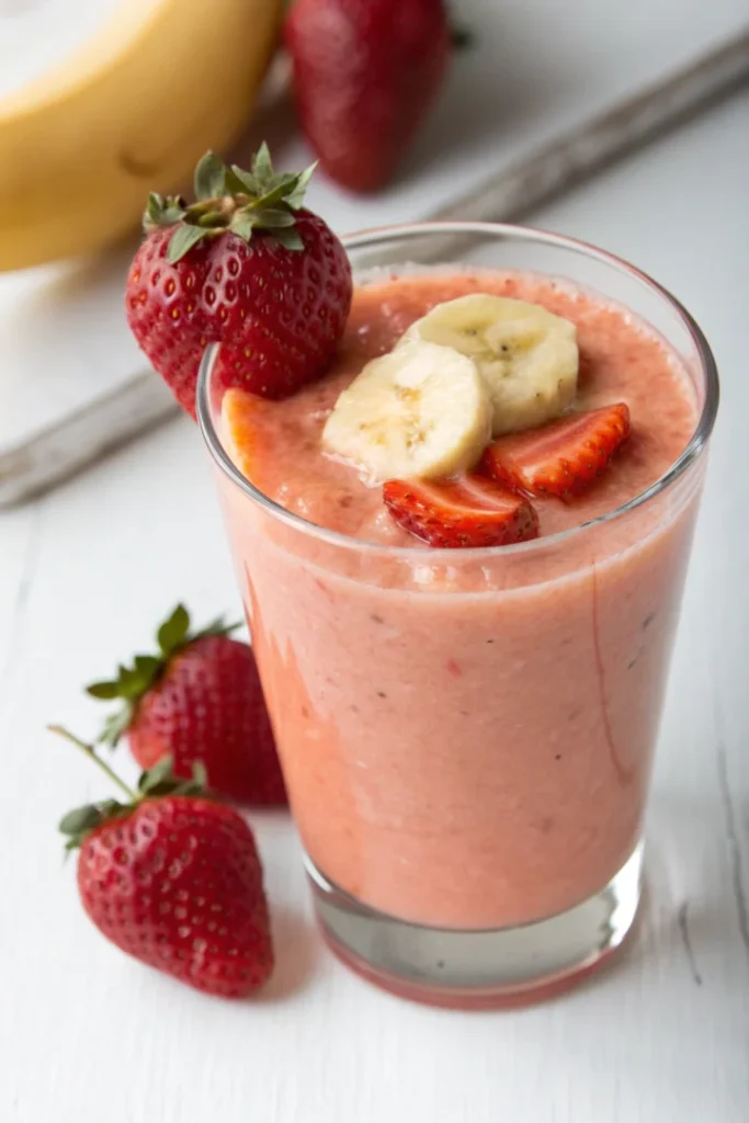 Smoothie fraise-banane maison