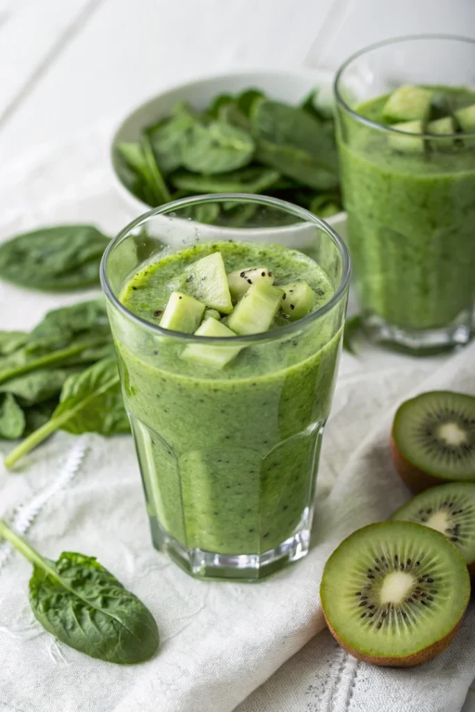 Smoothie vert détox et vitaminé