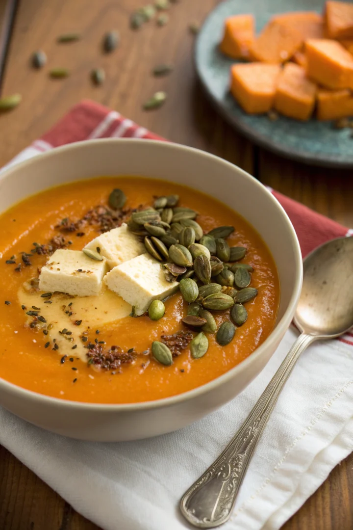 soupe butternut, recette automne, velouté courge créatif façon brunch