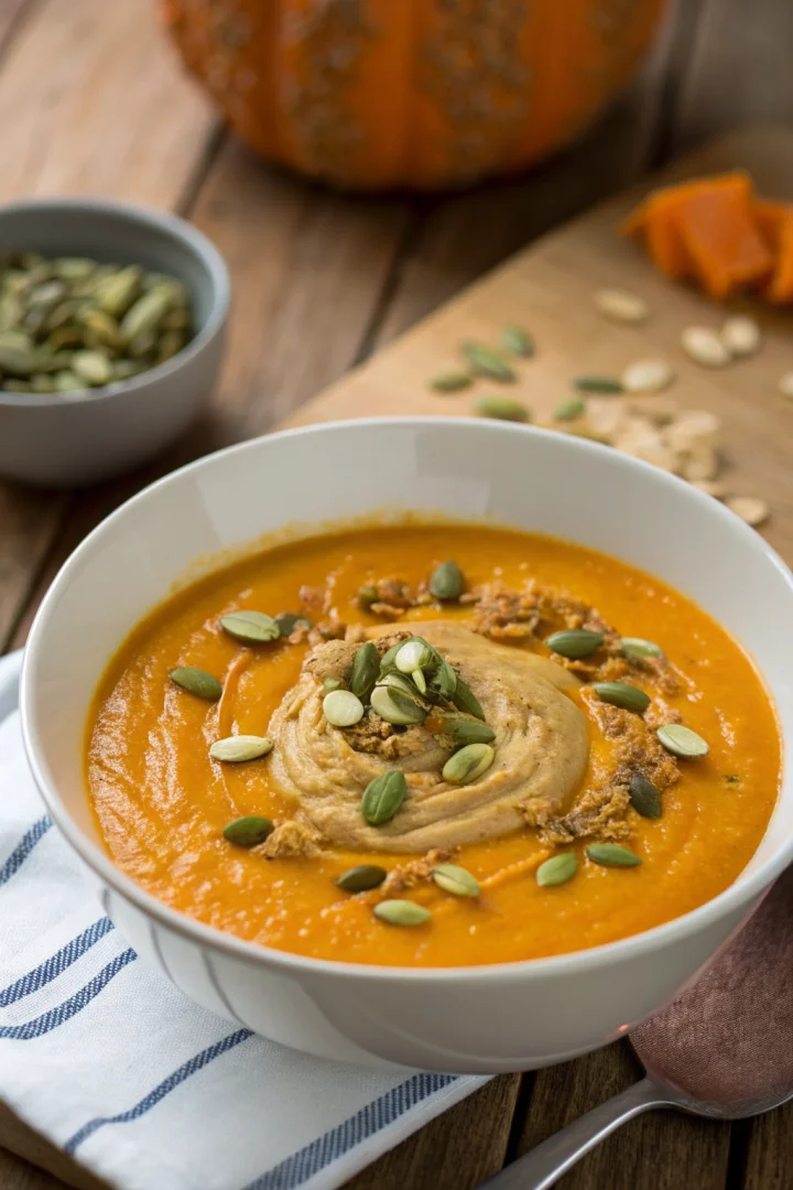 soupe butternut, recette automne, velouté courge créatif façon brunch