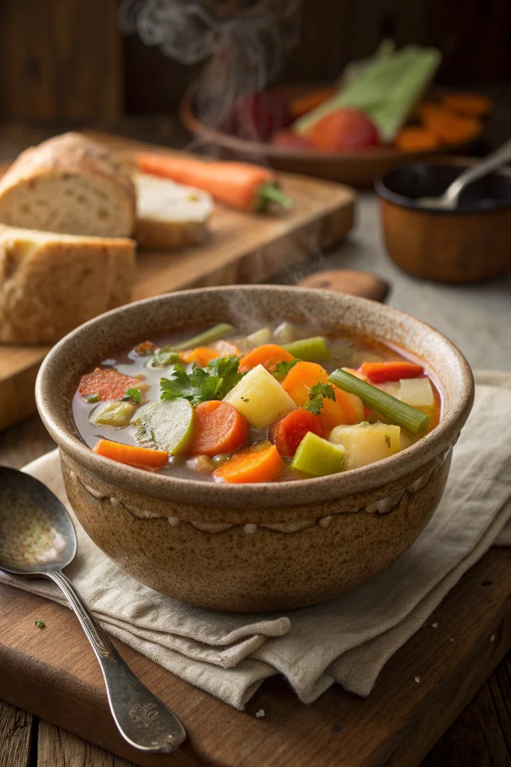 soupe, légumes, hiver, traditionnelle recette croustillante et plus saine