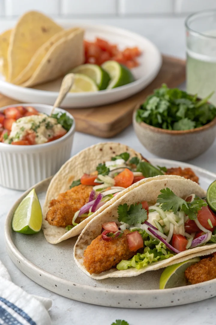 tacos, poisson, mexicain, croustillant recette croustillante et plus saine