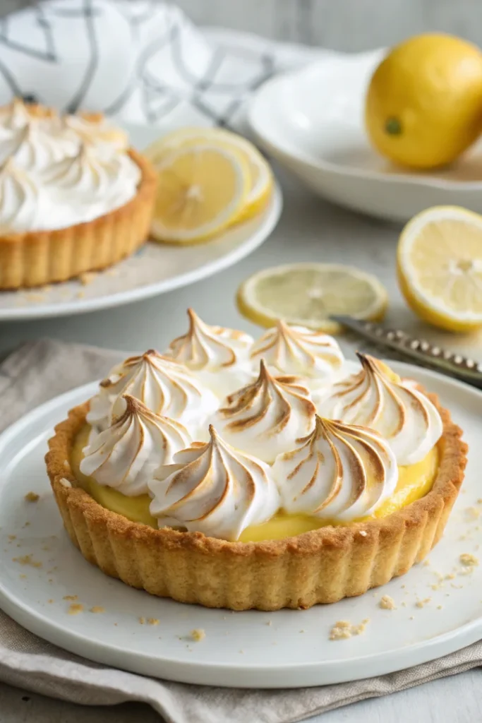 Tartelette citron meringuée maison