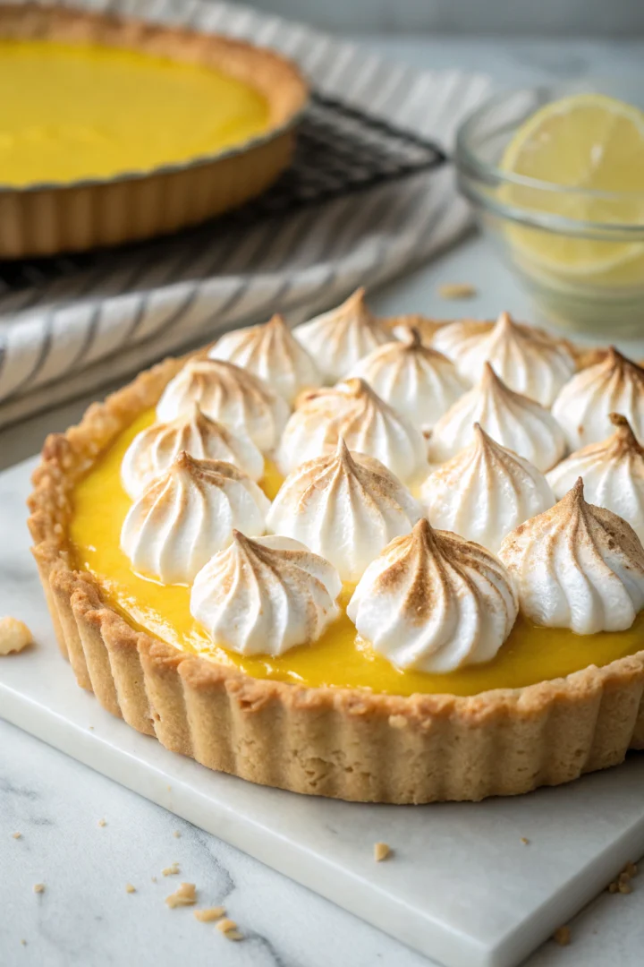 tartelette, citron, meringuée, pâtisserie recette croustillante et plus saine