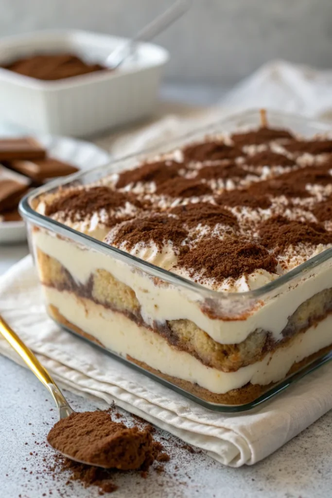Tiramisu italien classique sans cuisson