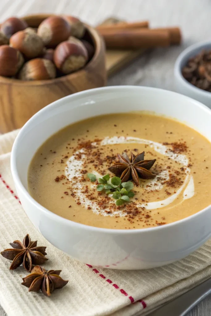 Velouté châtaignes : 4 épices magiques