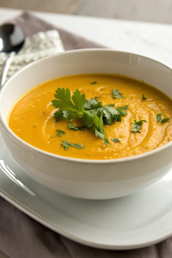 Velouté de butternut au curry doux