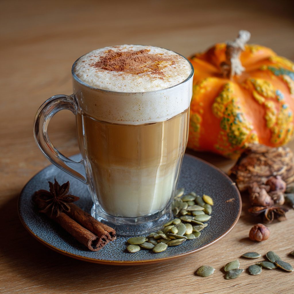 Café latté au potimarron et épices revisité