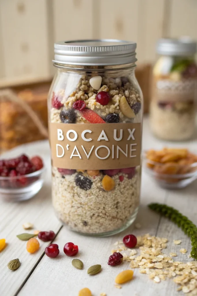 Bocaux d’avoine fruits & graines