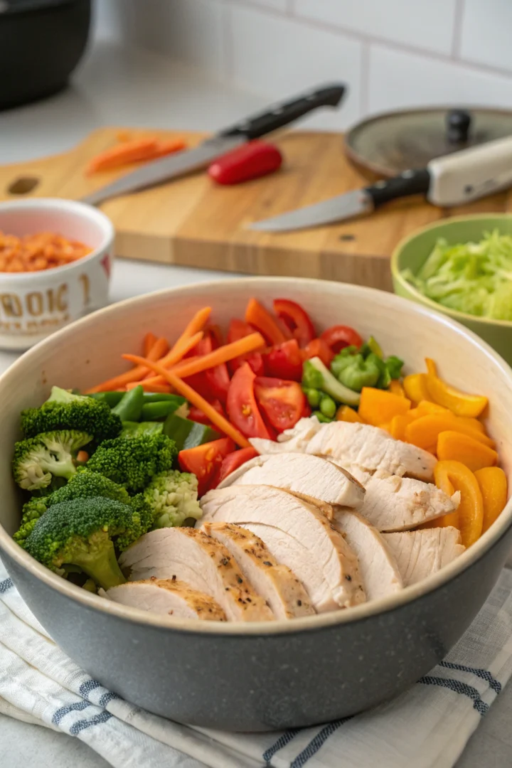 Bols Poulet Semaine recette croustillante et plus saine