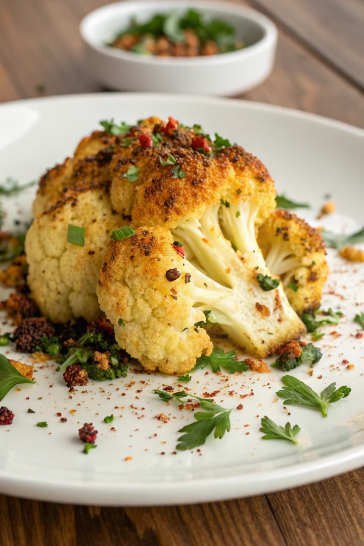 chou-fleur, rôti, raisons, aimer recette croustillante et plus saine