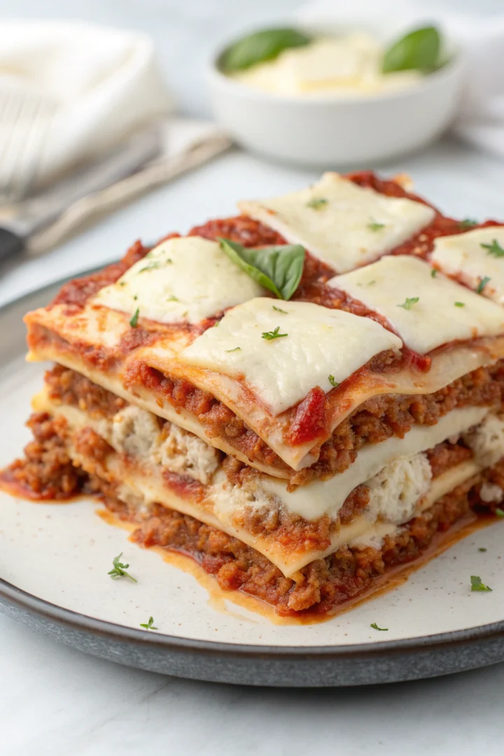 lasagnes, maison, couches, bonheur recette croustillante et plus saine