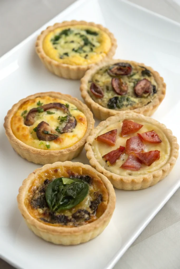 Mini quiches : 5 idées savoureuses