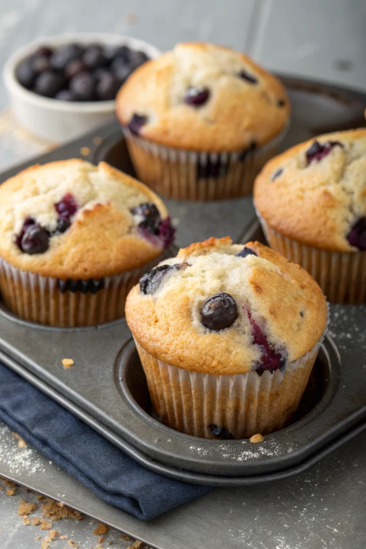 muffins, myrtilles, secrets, moelleux recette croustillante et plus saine