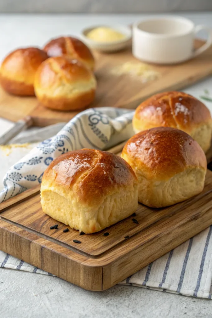 Petits pains maison dorés