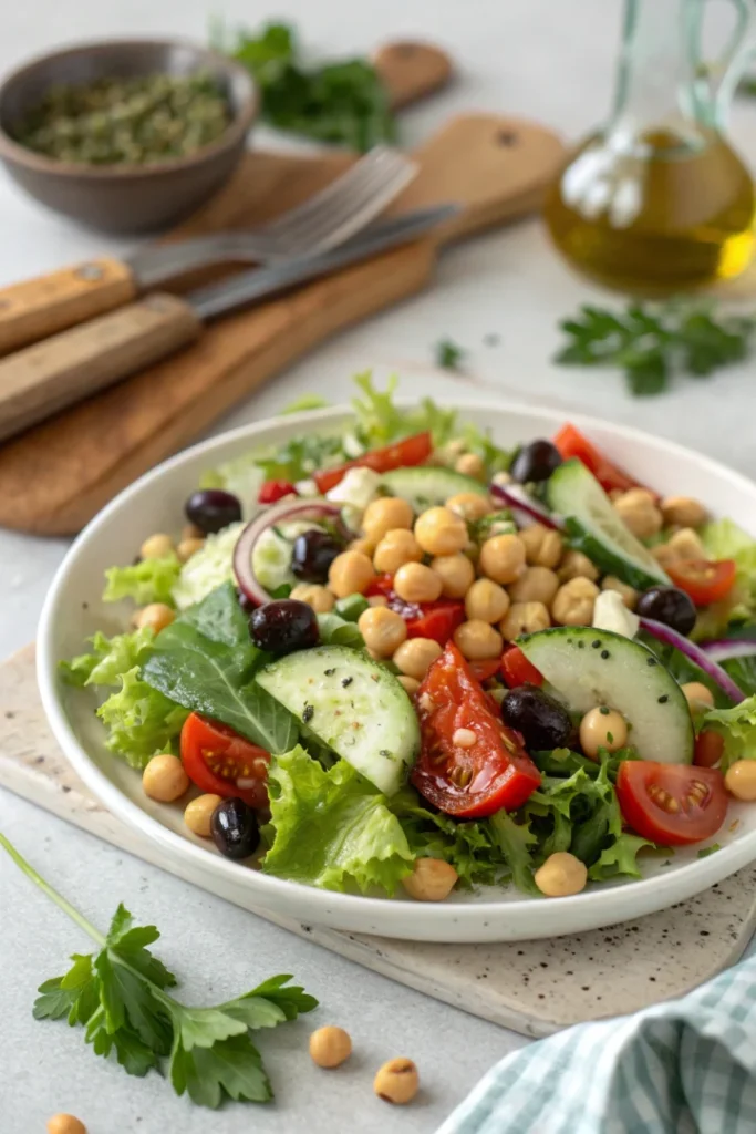 Salade méditerranéenne aux pois chiches